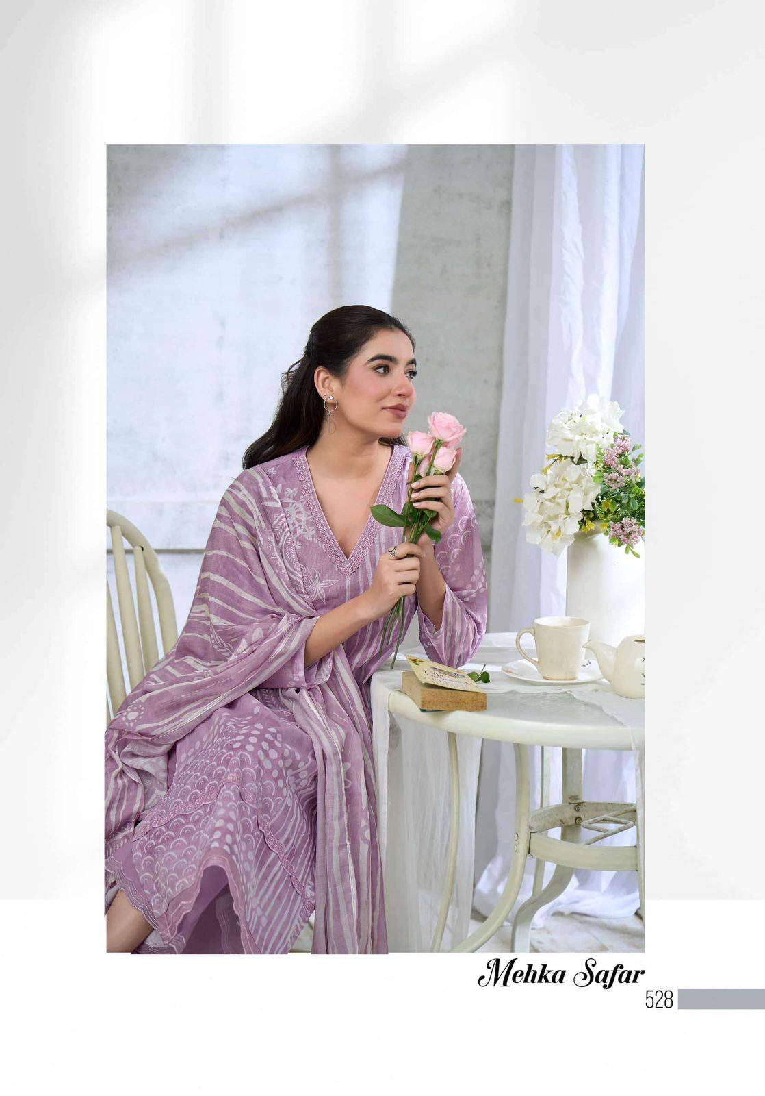 MEHKA SAFAR By T&M 528 TO 533 series Beautiful Festive Suits Stylish Colorful Fancy Casual Wear Organdy Digital Print Dresses At Wholesale Price